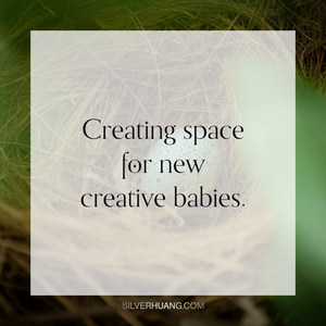 Creating space for new creative babies.